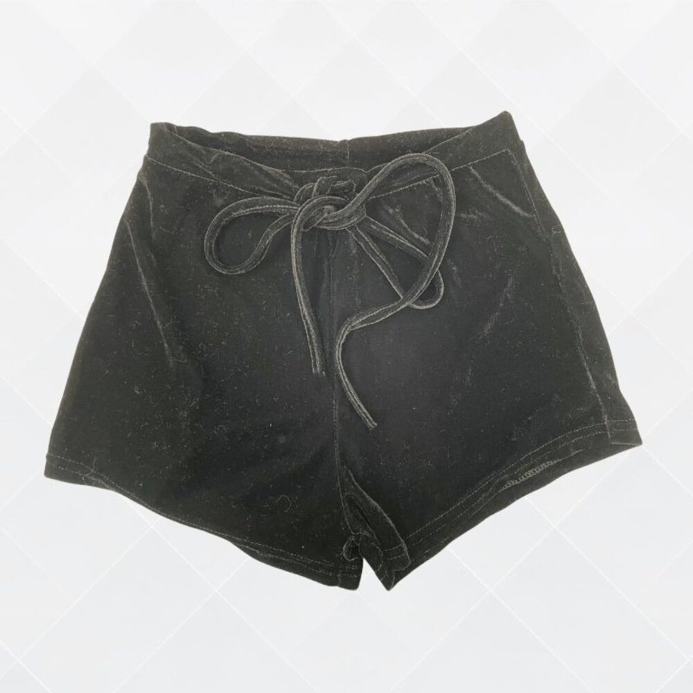 Girls Black Velvet Shorts – Size 8 | NWOT | KDS-100038